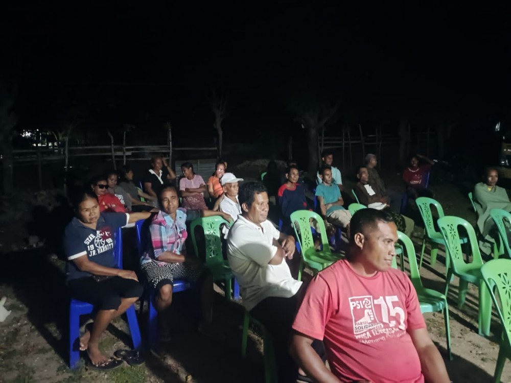 Rapat Dusun Pedalain terkait pelaksanaan kegiatan pembangunan Desa di wilayah dusun Pedalain